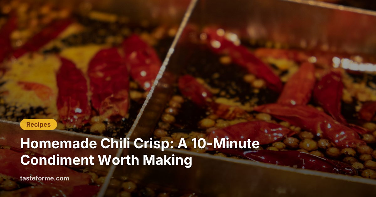 Homemade Chili Crisp: A 10-Minute Condiment Worth Making | TasteForMe